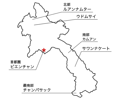 ラオスマップ