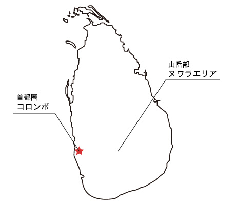スリランカマップ