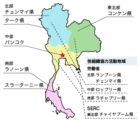 タイの地図